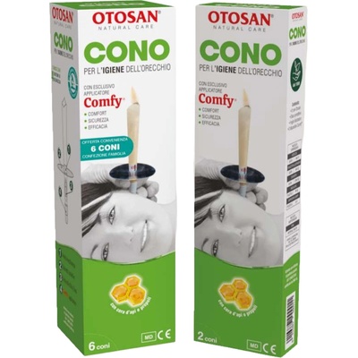 OTOSAN Ушни свещи с пчелен восък и прополис, 2 бр