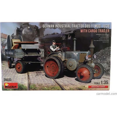 MiniArt German Tractor D8511 Mod.1936 & Cargo Trailer 38033 1:35