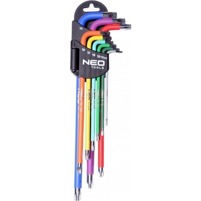Sada imbus klíčů NEO TOOLS 09-518 TORX T10-T50, barevné 9 ks