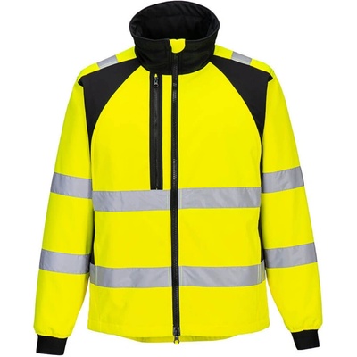 Portwest bunda CD875 WX2 Eco Hi Vis softshellová výstražná žltá/čierna