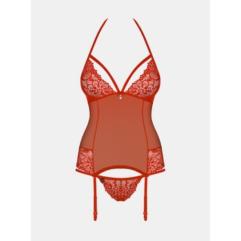 Obsessive Korzet 838-COR corset červená