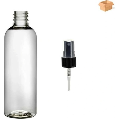 Via Plastová lahvička čirá s ČERNÝM rozprašovačem 100 ml 400 ks