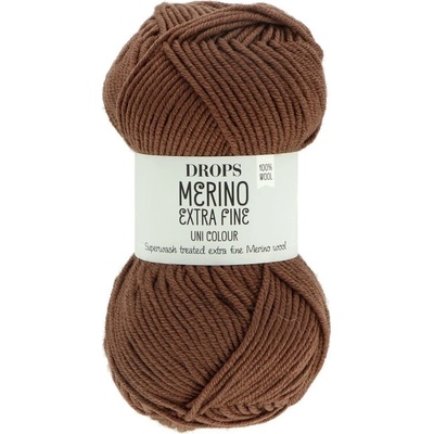Drops Merino Extra Fine 49 čokoládově hnědá