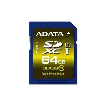 ADATA SDXC 64GB UHS-I ASDX64GUICL10-R