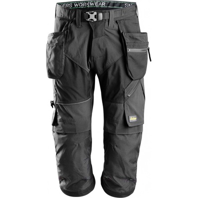 Snickers Workwear nohavice 3/4 Pirate FlexiWork s PK černé