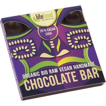 Lifefood Čokoláda 70 % s chia semínky Raw Bio 35 g