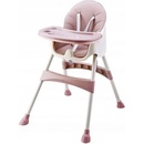 Detské jedálenské stoličky Eco Toys 2v1 ružová