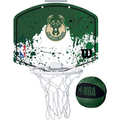 Wilson Мини обръч Wilson NBA TEAM MINI HOOP MILWAUKEE BUCKS wtb1302ml Размер IL