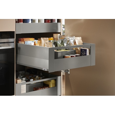 Blum Merivobox E Boxcap 350 mm 40 kg Indium šedá vnitřní reling KOMPLET