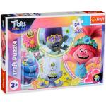 Trefl Пъзел Trefl от 24 макси части - Музикалният свят на Тролчетата (14318) - baby