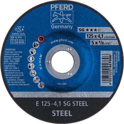 Pferd Brúsny kotúč 125 x 4,1 x 22,23 mm 4007220457696
