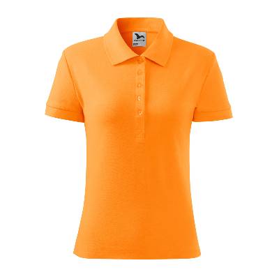 Malfini cotton 213 / Дамска поло тениска - мандарина оранжево l (213a215)