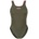 arena Дамски бански костюм Arena Women's Swimsuit Tech Multi Solid Swimsuit - Dark Sage / Shocking Pink - размер 34 (EU) (150-4531-0513)