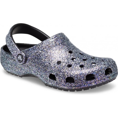 Crocs Classic Glitter Clog Kroksy rekreační obuv black