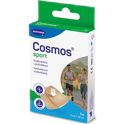 Cosmos sport voděodolná náplast 6 x 10 cm 5 ks