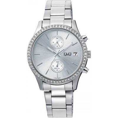 Дамски часовник Q&Q Dual-Time - C70A-002PY (C70A-002PY)