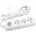 Panasonic 3X Portable Backlooser With Ground, Connector And Contact Covers 1.5m, Color White/WLTA0631-2WH
