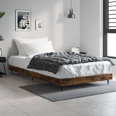 Nábytek XL 832306 Rám postele bez matrace kouřový dub kompozitní dřevo