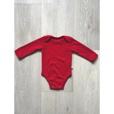 Rostoucí Merino Body MoniLu dl. rukáv červená Body