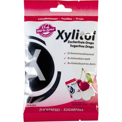 Miradent Xylitol Drops třešeň 26 x 2,3 g