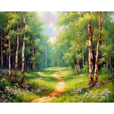 ZUTY Obrazy na stenu - Brezový lesík Rámovanie: vypnuté plátno na rám, Rozmer: 40x50 cm
