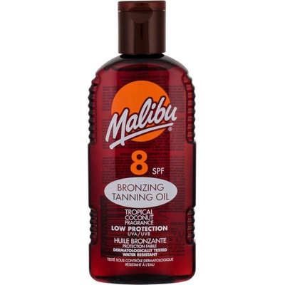 Malibu Sun Travel suchý olej na opalování SPF15 100 ml + suchý olej na opalování SPF10 100 ml + gél po opalování Aloe Vera 100 ml darčeková sada