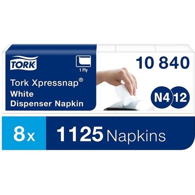 Tork Xpressnap obrúsky N4 9000 ks 8 bal. biele 10840 21,6x33 cm