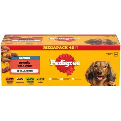 Pedigree Senior Výběr chutí v želé 40 x 100 g