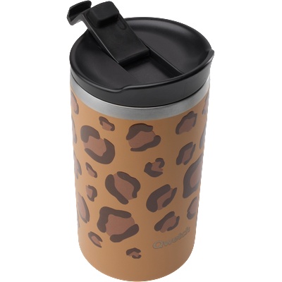 Qwetch Travel mug isotherme inox - Wild - 350ml - Camel