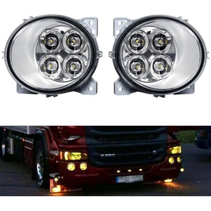  Ляв + Десен ЛЕД LED Диоден фар халоген За Scania P G R T след 2004 жълта светлина