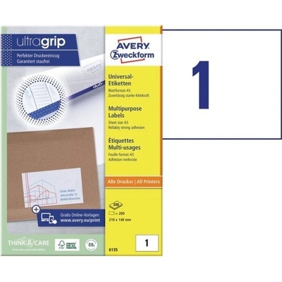 Avery Zweckform 200 listů, A5, bílé 6135