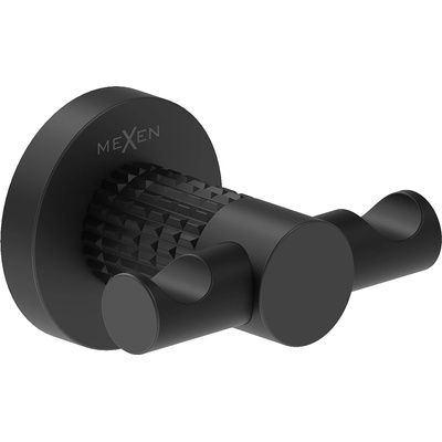 Mexen Triv двоен закачалка за кърпи, черен - 70A33012-70 (70A33012-70)