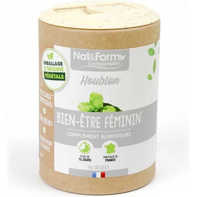 Nat&Form Екстракт от Хмел 60 капсули | Nat&Form (010016 (HOUB_60E))