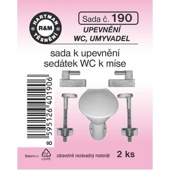 HARTMAN sada na upevnenie záchodovej dosky WC-FS Q M8*75 mm, sada č. 190