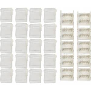 Lightex Прав конектор 4PIN за водоустойчива LED лента RGB 6A 10mm (521AL0001390)