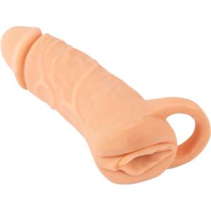 Nature Skin 2in1 Extension & Masturbator Medium 18.5cm