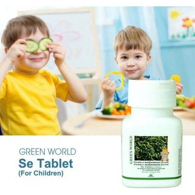 Green World Selen pro děti 30 tablet