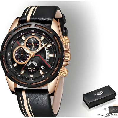 LIGE Часовник lige wh-4070 - Черен kp4070 (wh-4070)