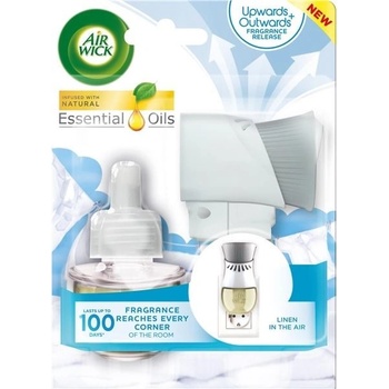 Air Wick Essential Oils Elektrický osviežovač vzduchu strojček a náplň prádlo vo vánku 19 ml