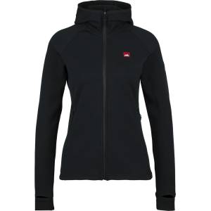 Bergfreunde Дамски вълнен пуловер Bergfreunde Women's MerinoFleece RömersteinBF. Zip Hoody Fleece jacket - Black - размер 3XL (105-5853-0117)