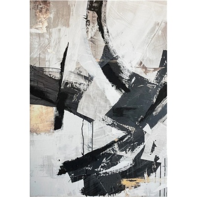 Styler Картина с ръчно изрисувани елементи 70x100 cm Ash - Styler (CA-15593)