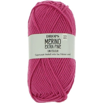 Drops Merino Extra Fine 34 tmavě růžová