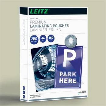 LEITZ Фолио за термоламиниране, 250 микрона, A4, гланцово, с UDT технология, LEITZ "iLam" 74840000 (74840000)