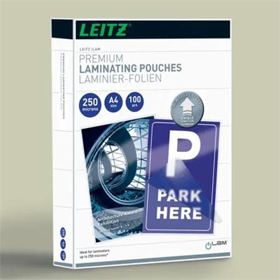LEITZ Фолио за термоламиниране, 250 микрона, A4, гланцово, с UDT технология, LEITZ "iLam" 74840000 (74840000)