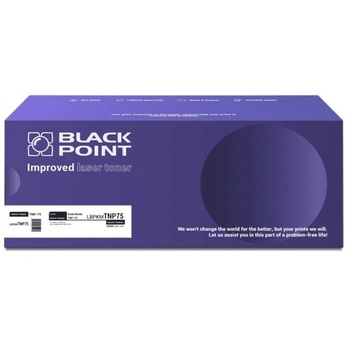 Compatible TNP-75 Репродуциран тонер касета, черен (BLK5000BCBW)