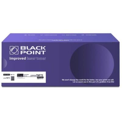 Compatible TNP-75 Репродуциран тонер касета, черен (BLK5000BCBW)