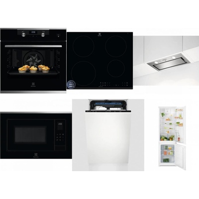 Set Electrolux KODEH70X + LIR60433B + LFG716X + LMS4253TMX + EEM23100L + LND5FE18S