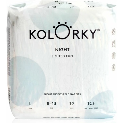 Kolorky Night Fun L 8-13 kg 19 ks