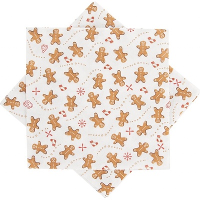 Orion Servírovacie obrúsky Perníček 20 ks 33x33 cm
