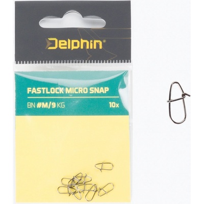 Delphin Karabinka Fastlock micro snap S 4kg 10ks – Zboží Mobilmania
